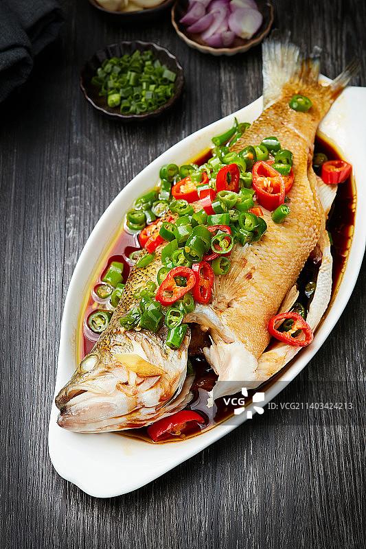 清蒸鲈鱼桂鱼图片素材