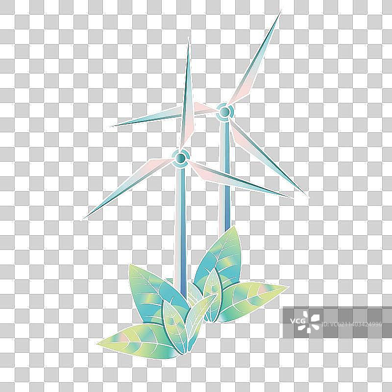 矢量图风力发电图片素材
