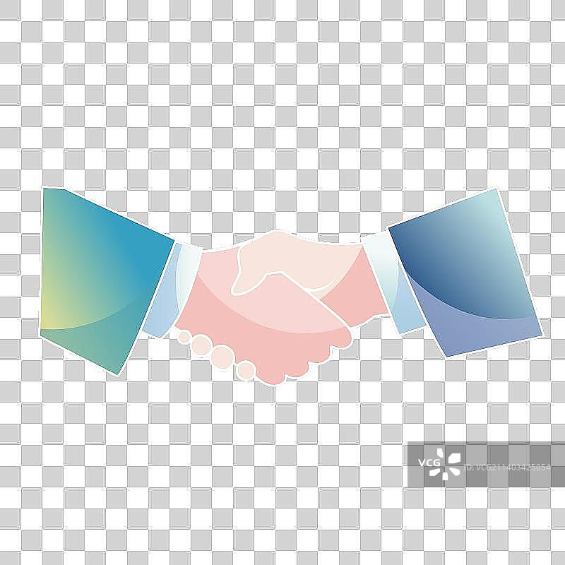 矢量图商务合作握手图片素材