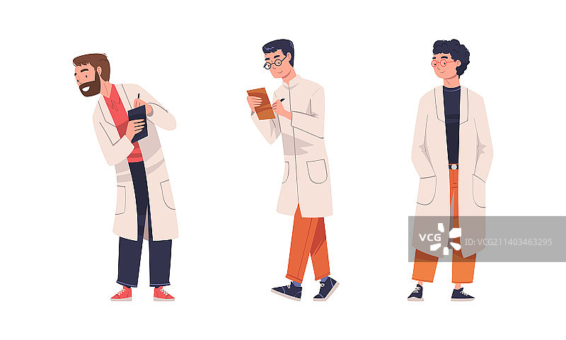 穿白大褂的科学家图片素材