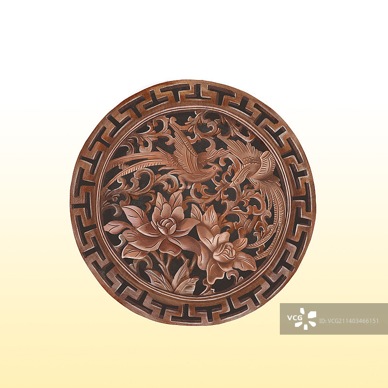 厚涂写实分层4帧木雕窗花图片素材