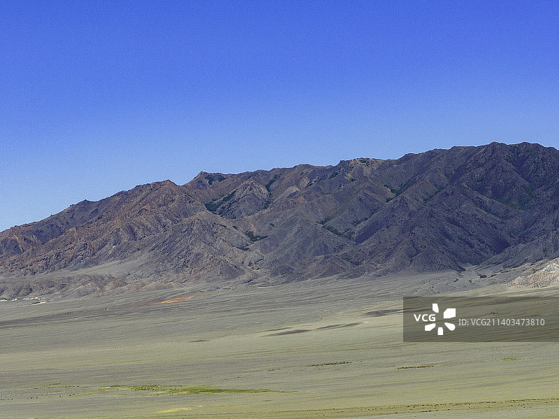 航拍新疆福海县戈壁荒漠风景图片素材