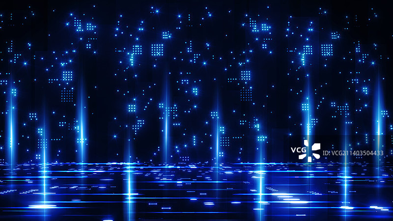 酷炫光科技空间场景图片素材