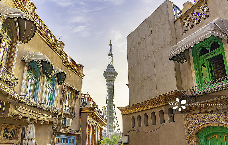 新疆喀什古城风景图片素材