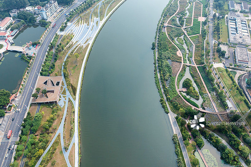 深圳宝安燕罗湿地公园与茅洲河碧道图片素材