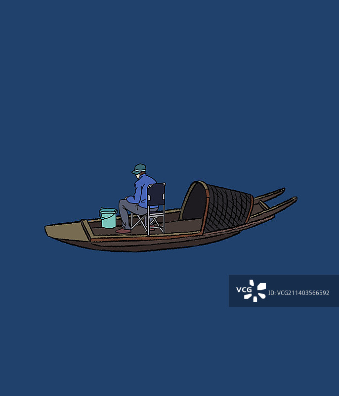 漫画风春节庙会习俗元素插画图片素材