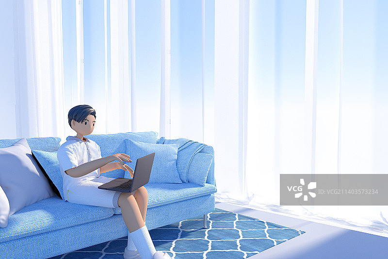 居家办公科技工作图片素材