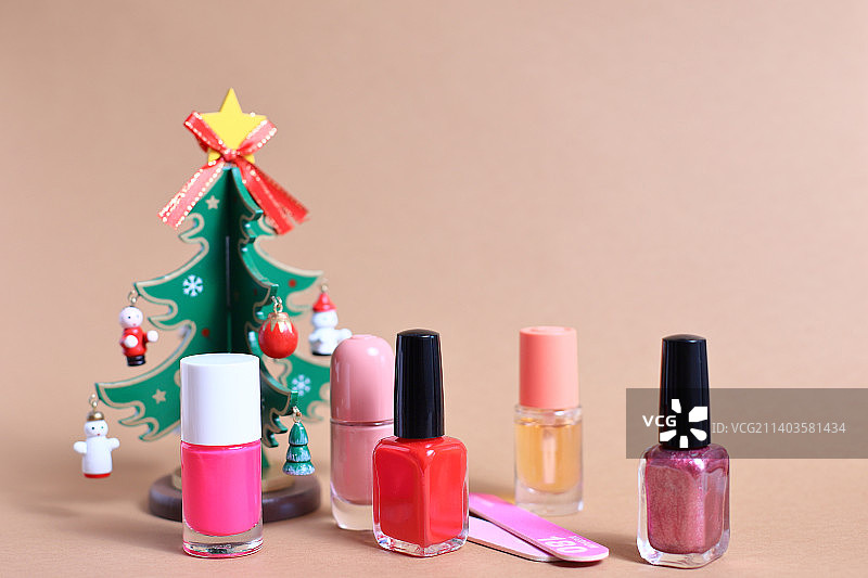 新年圣诞美甲美足服务图片素材