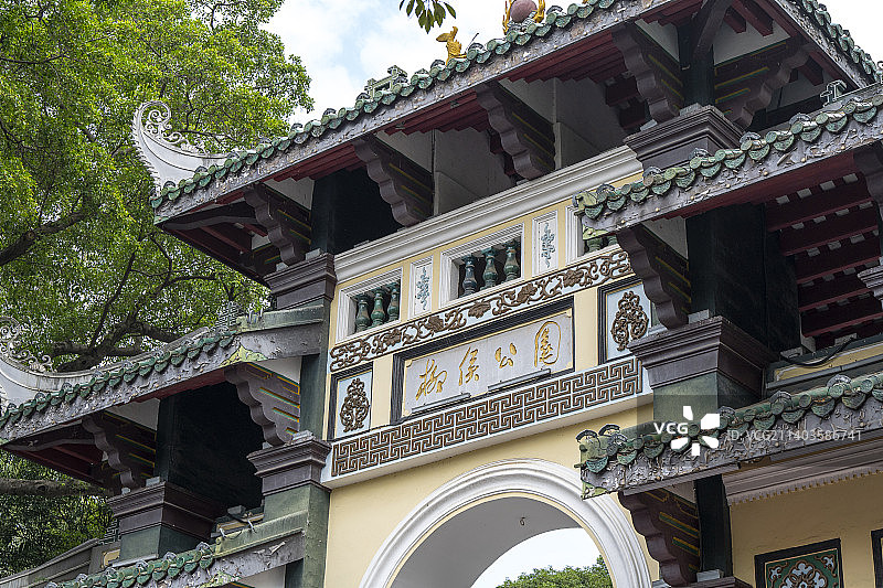 中国广西柳州柳侯公园柳侯祠图片素材