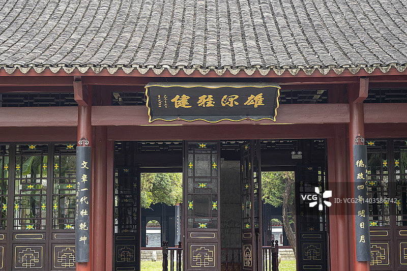 中国广西柳州柳侯公园柳侯祠图片素材