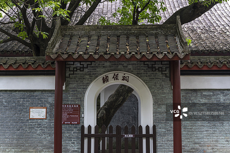 中国广西柳州柳侯公园柳侯祠图片素材