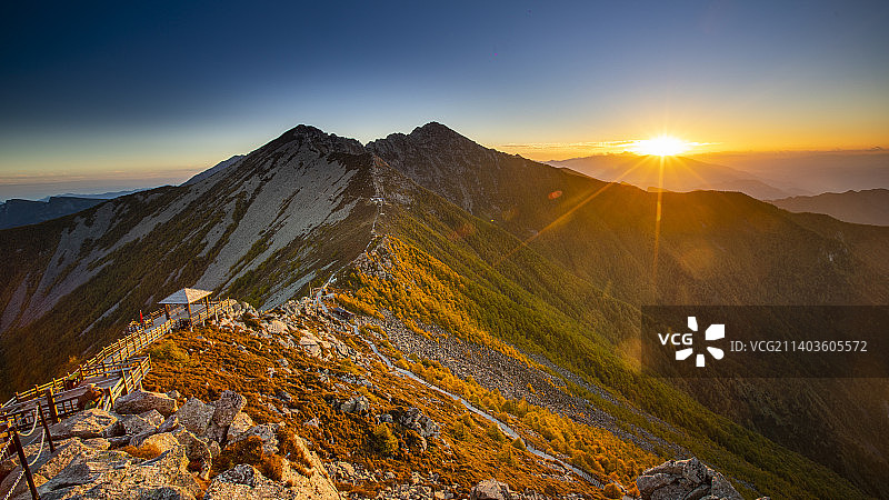 秋天拍摄于秦岭太白山图片素材