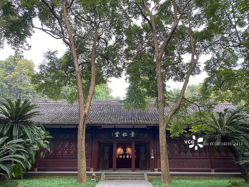 成都杜甫草堂风光图片素材