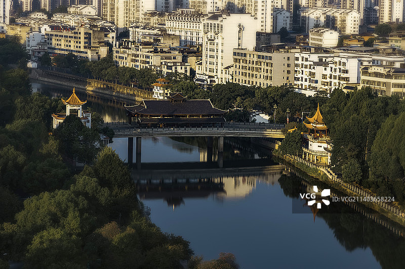 泰宁水南桥晨图片素材