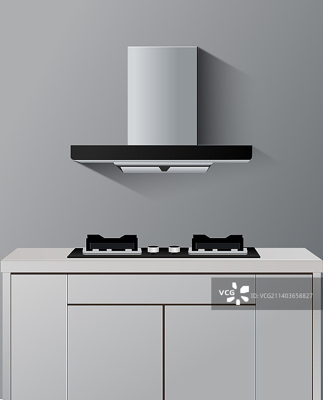现代室内厨房灶台图片素材