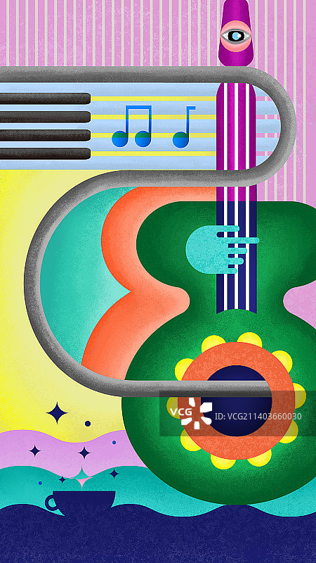 音乐与乐器插画壁纸图片素材