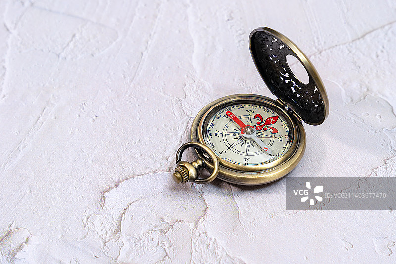 复古指南针特写图片素材