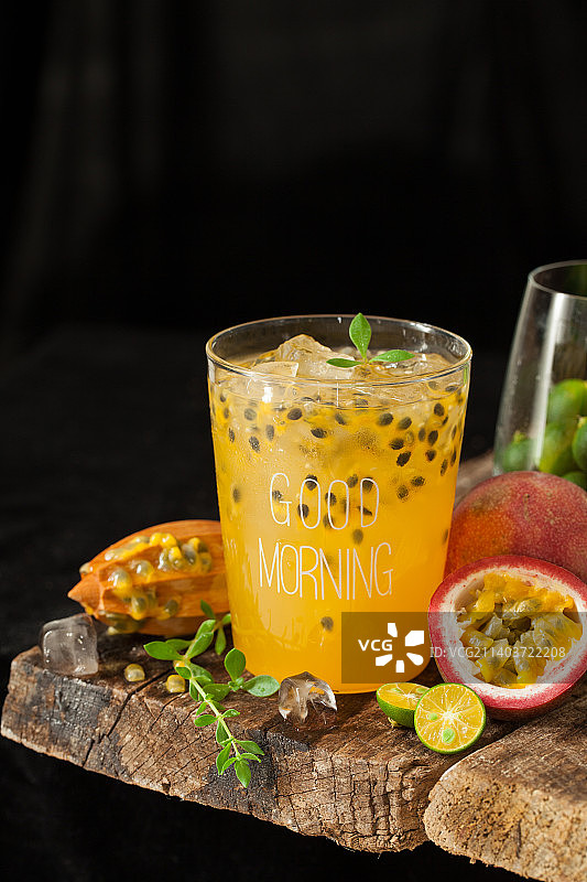 百香果果饮，百香果饮料图片素材