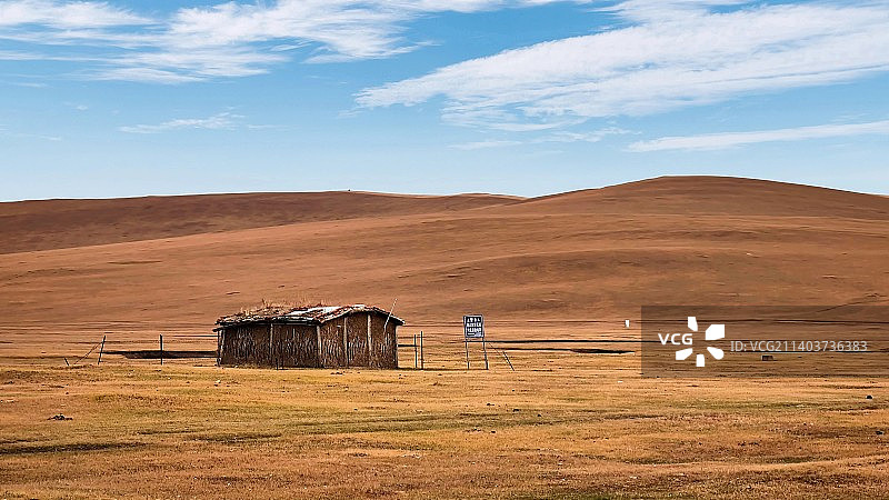 呼伦贝尔陈巴尔虎旗草原小屋3图片素材