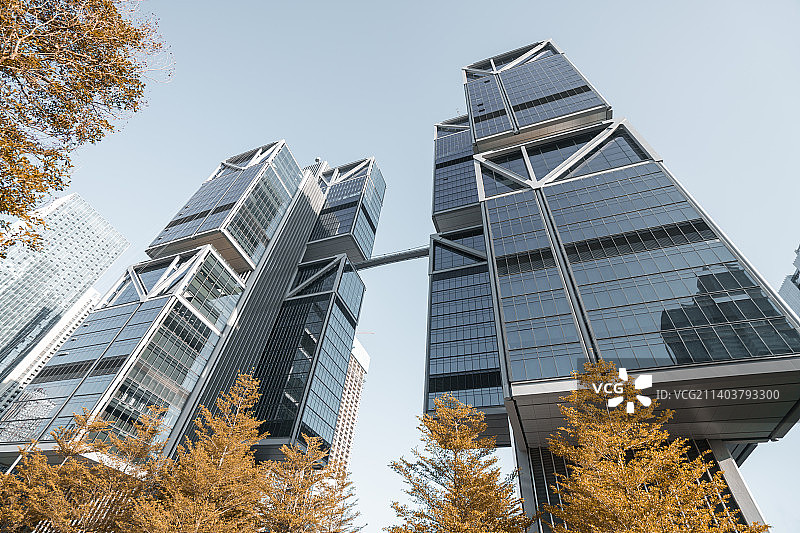 中国广东深圳西丽留仙洞总部基地天空之城大厦图片素材