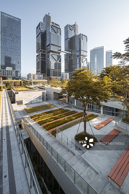 中国广东深圳西丽留仙洞总部基地天空之城大厦图片素材