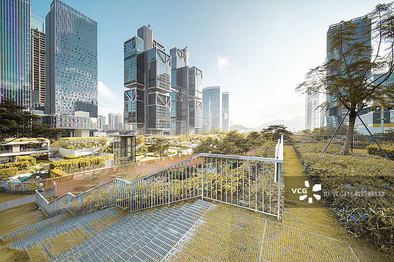 中国广东深圳西丽留仙洞总部基地天空之城大厦图片素材