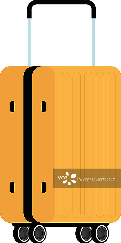 黄色现代手提箱图片素材