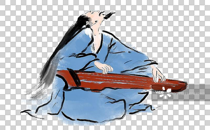 文学诗人插画元素图片素材