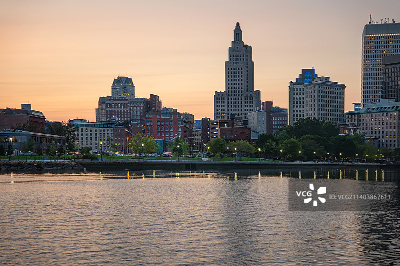 美国罗德岛州普罗维登斯河畔图片素材