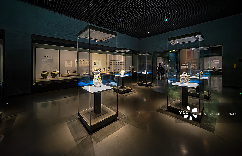 陕西历史博物馆室内场景图片素材