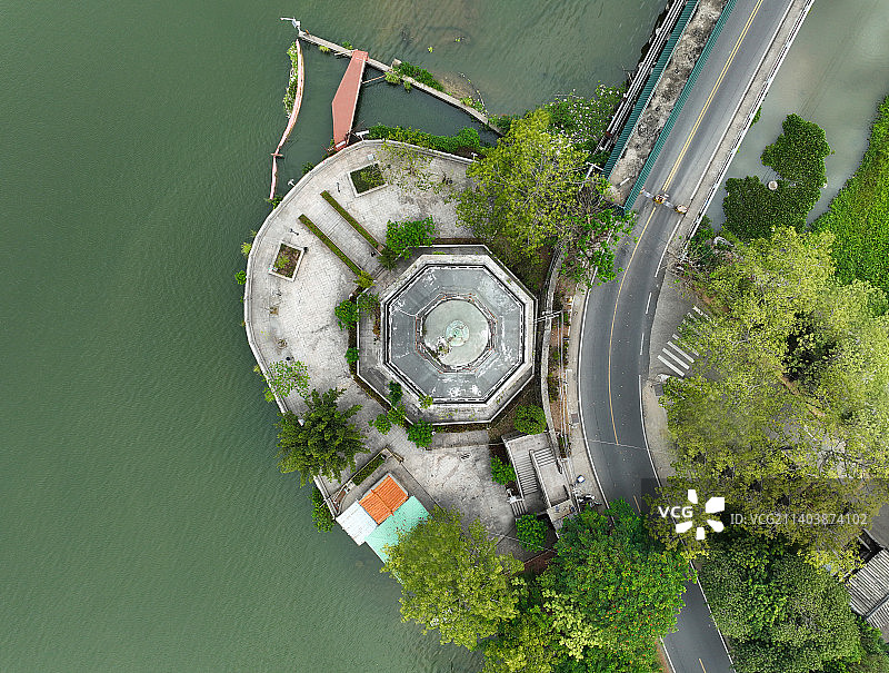 广东省潮州市湘桥区凤凰塔航拍图片素材