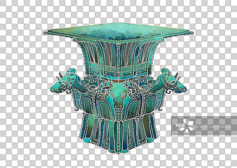 湖南省博物馆文物素材四羊方尊图片素材