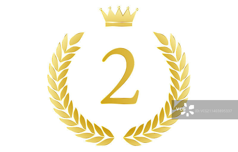 月桂花环和皇冠等级图片素材