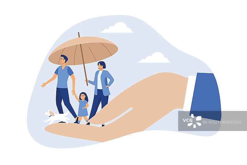 人寿保险家庭保障图片素材