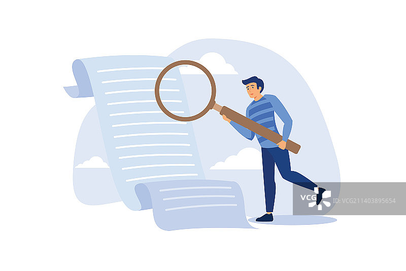 文档检查协议或合同图片素材