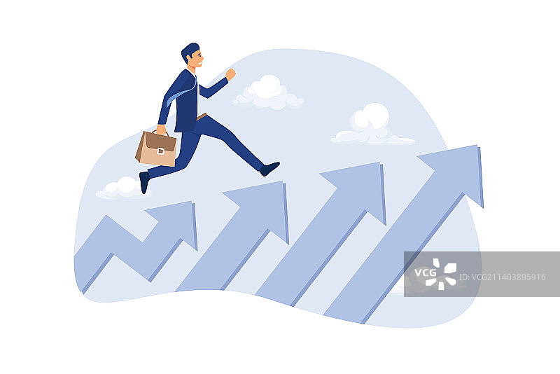 企业发展和职业道路攀登图片素材