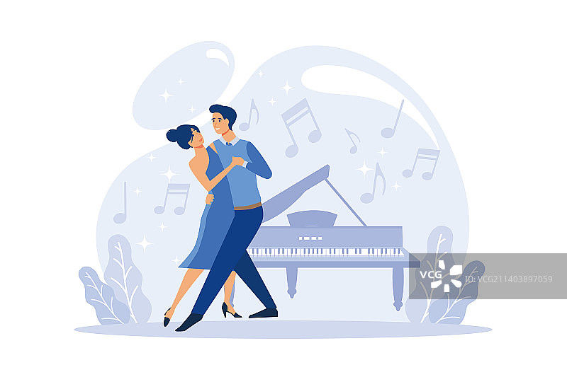 钢琴编舞者图片素材