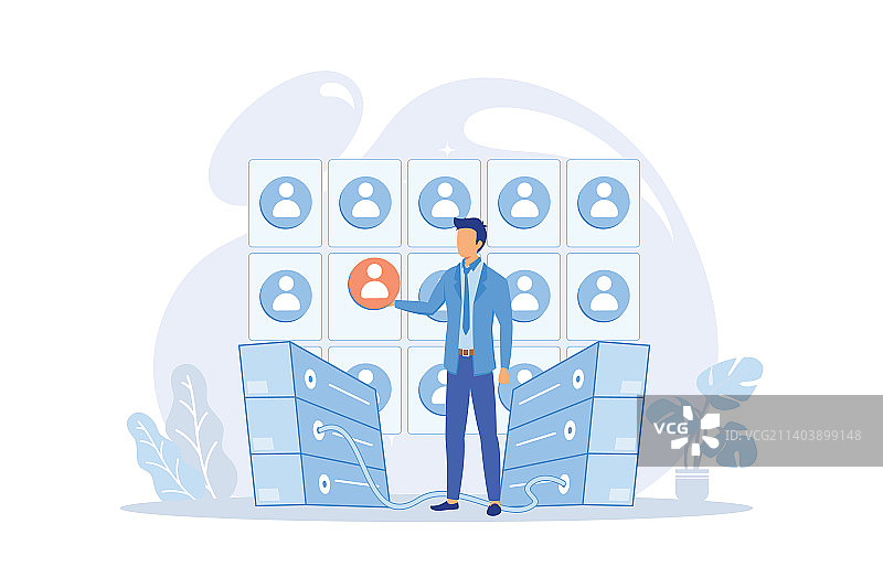 客户数据库分析营销策略CRM图片素材