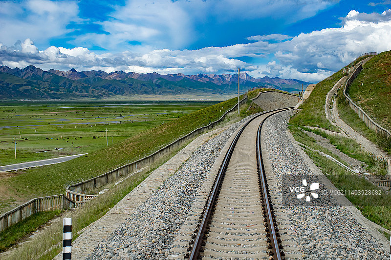 当雄县·青藏铁路图片素材