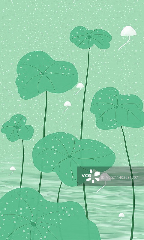 背景 荷叶 绿色图片素材