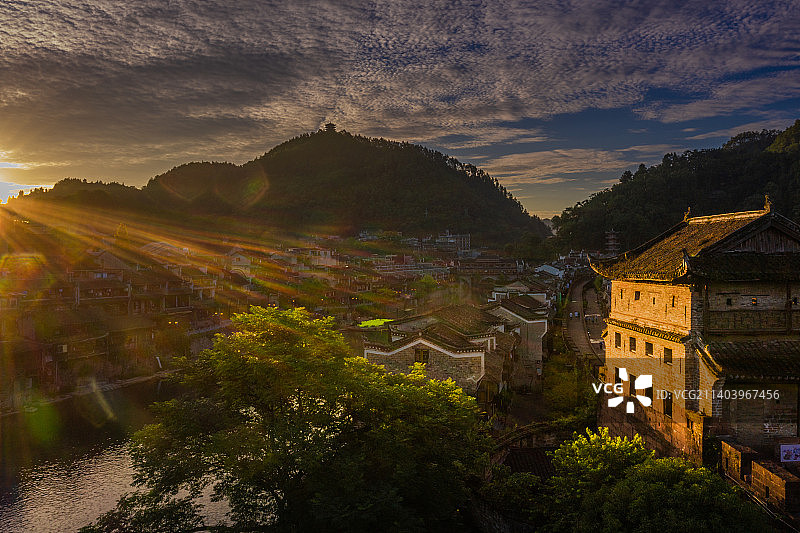 凤凰古城，美丽边城。图片素材