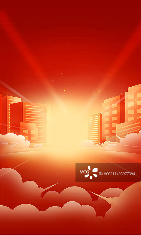 互联网春节新年网购促销活动海报插画图片素材