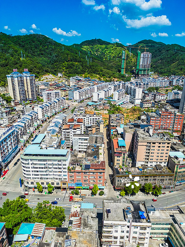 航拍广西平乐风光图片素材