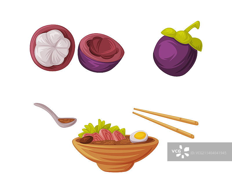 泰国山竹果图片素材