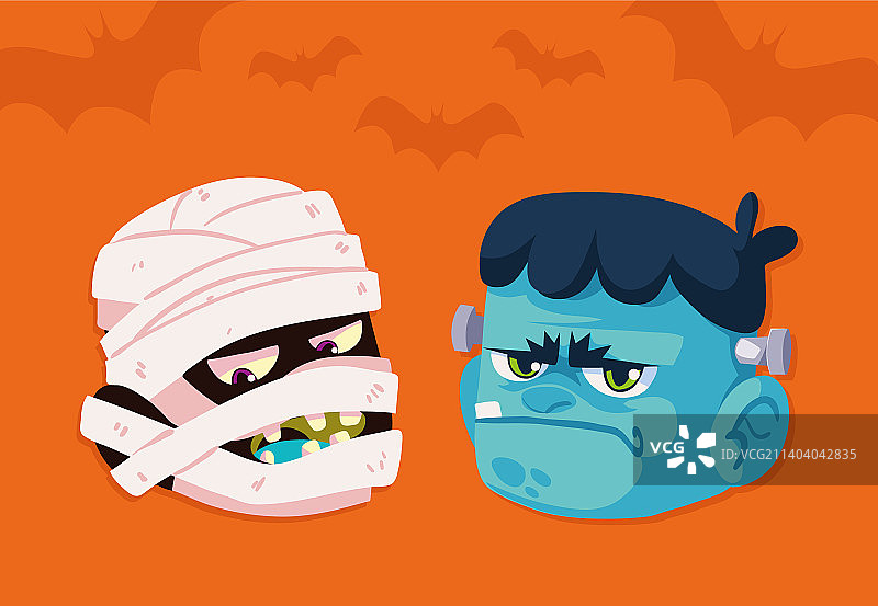 万圣节角色木乃伊怪物图片素材