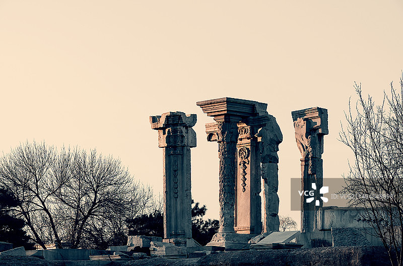 圆明园遗址公园图片素材