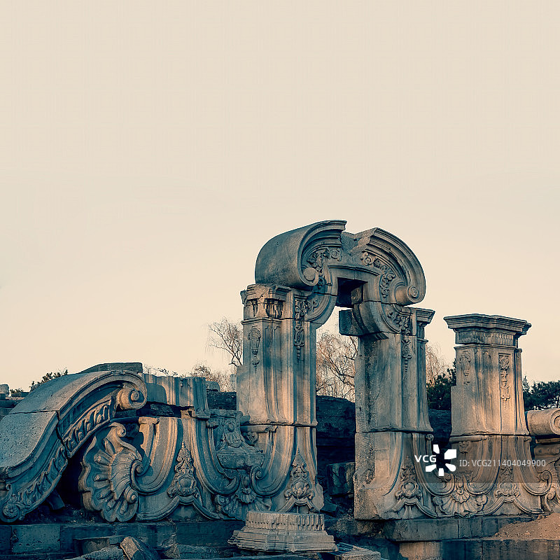 圆明园遗址公园图片素材