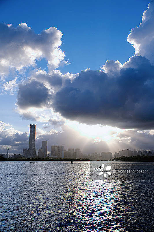 厦门集美杏林湾水上运动中心图片素材