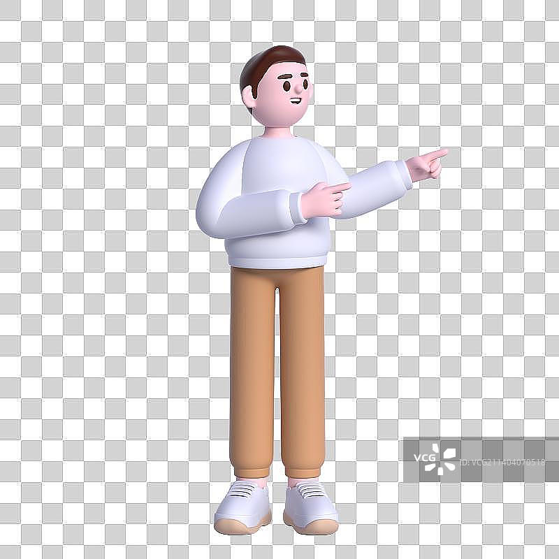 一位正在介绍东西的商务人士图片素材