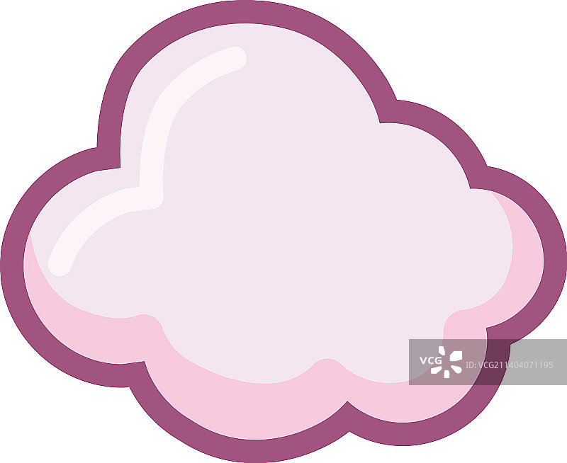 云卡通图标图片素材